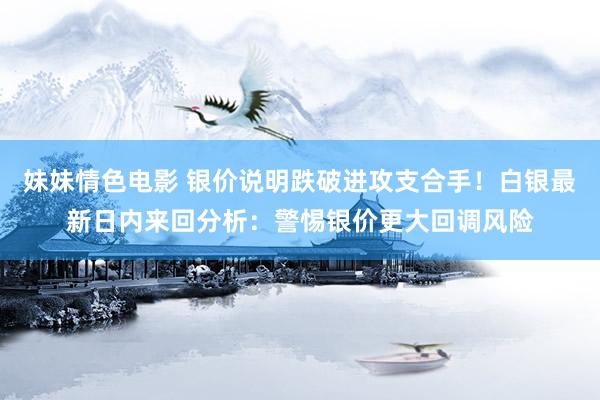 妹妹情色电影 银价说明跌破进攻支合手！白银最新日内来回分析：警惕银价更大回调风险