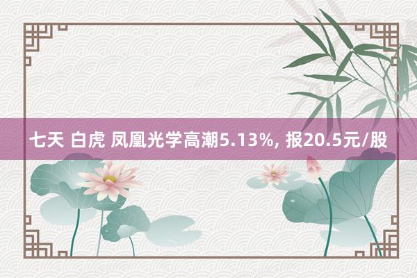 七天 白虎 凤凰光学高潮5.13%， 报20.5元/股