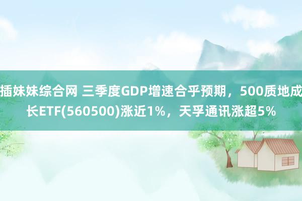 插妹妹综合网 三季度GDP增速合乎预期，500质地成长ETF(560500)涨近1%，天孚通讯涨超5%