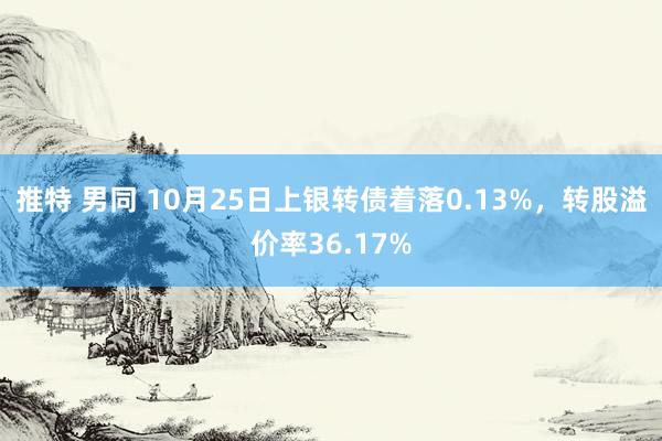 推特 男同 10月25日上银转债着落0.13%，转股溢价率36.17%