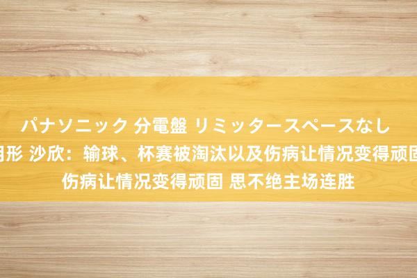 パナソニック 分電盤 リミッタースペースなし 露出・半埋込両用形 沙欣：输球、杯赛被淘汰以及伤病让情况变得顽固 思不绝主场连胜