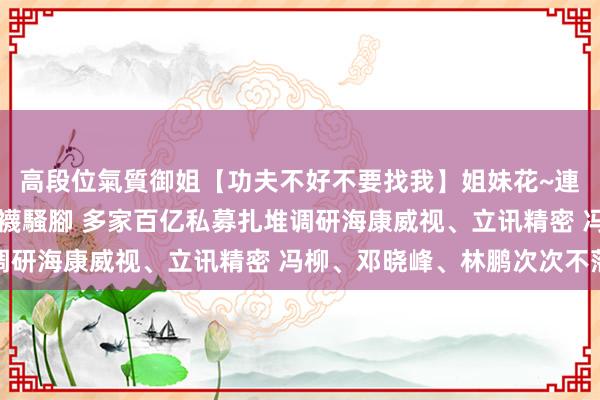 高段位氣質御姐【功夫不好不要找我】姐妹花~連體絲襪~大奶晃動~絲襪騷腳 多家百亿私募扎堆调研海康威视、立讯精密 冯柳、邓晓峰、林鹏次次不落