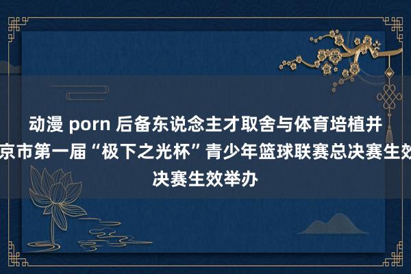 动漫 porn 后备东说念主才取舍与体育培植并重 北京市第一届“极下之光杯”青少年篮球联赛总决赛生效举办