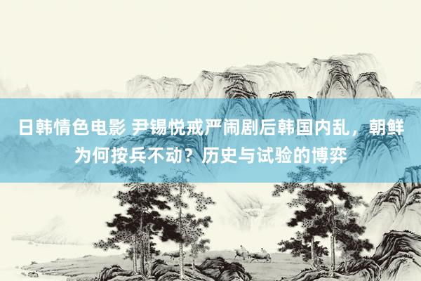 日韩情色电影 尹锡悦戒严闹剧后韩国内乱，朝鲜为何按兵不动？历史与试验的博弈