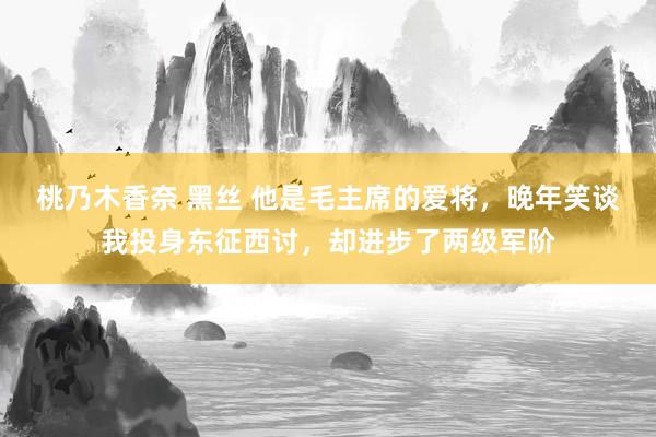 桃乃木香奈 黑丝 他是毛主席的爱将，晚年笑谈我投身东征西讨，却进步了两级军阶